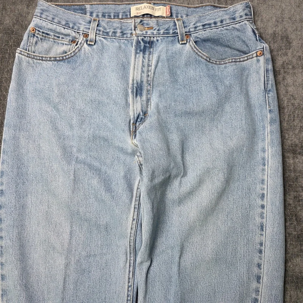 Vtg Y2K Levis 550 Jeans Mens 36x32 Fit 33x31 Relaxed Light Wash Skater Hip Hop